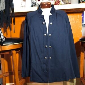 Lane Bryant Dark Blue Blazer Jacket  Military